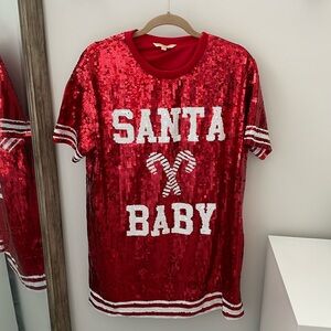 Santa Baby sequin dress